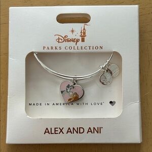 Alex and Ani Disney Parks Lady and the Tramp Pink Heart Charm
